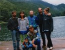 Na Bigradskom jezeru, Duka, Ranko Mišnić sa  klincem i suprigom, Mileta sa ćerkom Sandroma i  dr Bogavac